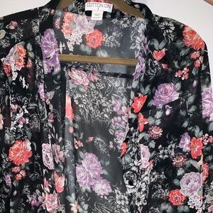 Flower print blouse